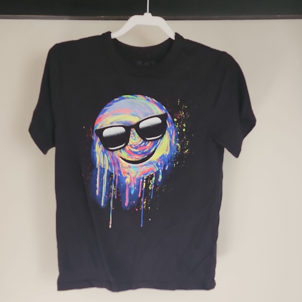 Black Graphic Kids T-Shirt
